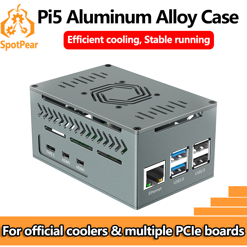 Argon One V3 M.2 Nvme Case - Raspberry Pi 5 Alüminyum Metal Kasa,