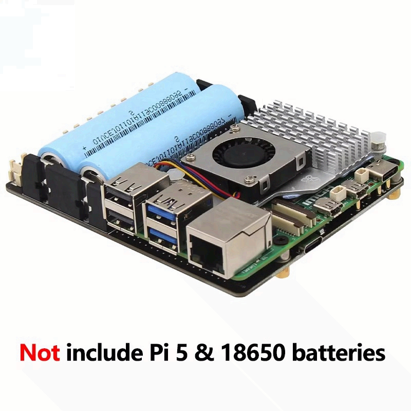 Raspberry Pi 5 18650 UPS Kartı - Raspberry Pi Uninterrupted Power Supply Ups 18650 incelemesi ve fiyatı