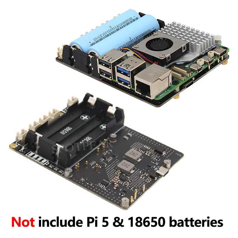 X1201 Raspberry Pi 5 UPS güç y - Raspberry Pi Uninterrupted Power Supply Ups 18650 incelemesi ve fiyatı
