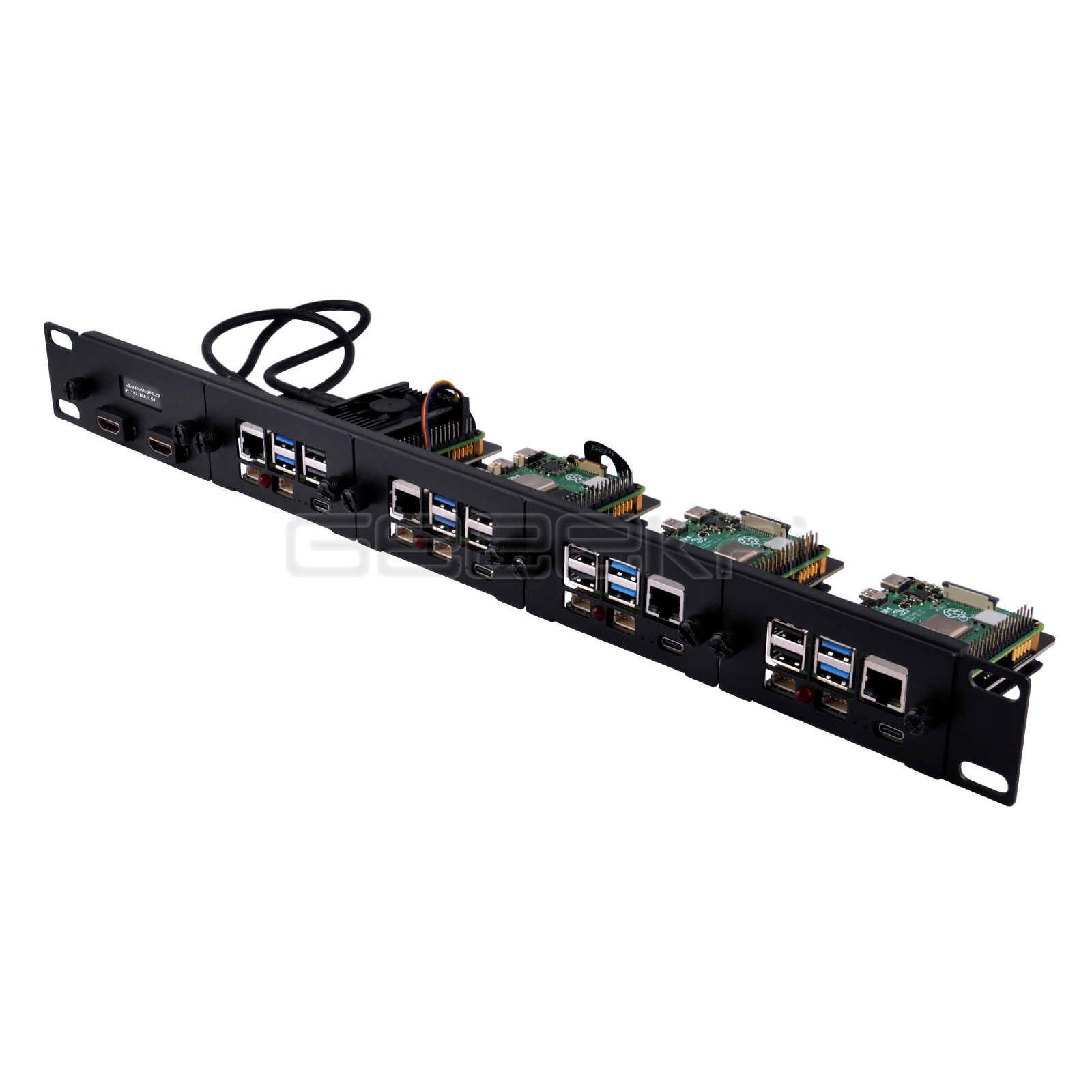 Raspberry Pi 5 19 Inç 4 Yuvala - Raspberry Pi Rackmount 1U 19 Inch incelemesi ve fiyatı