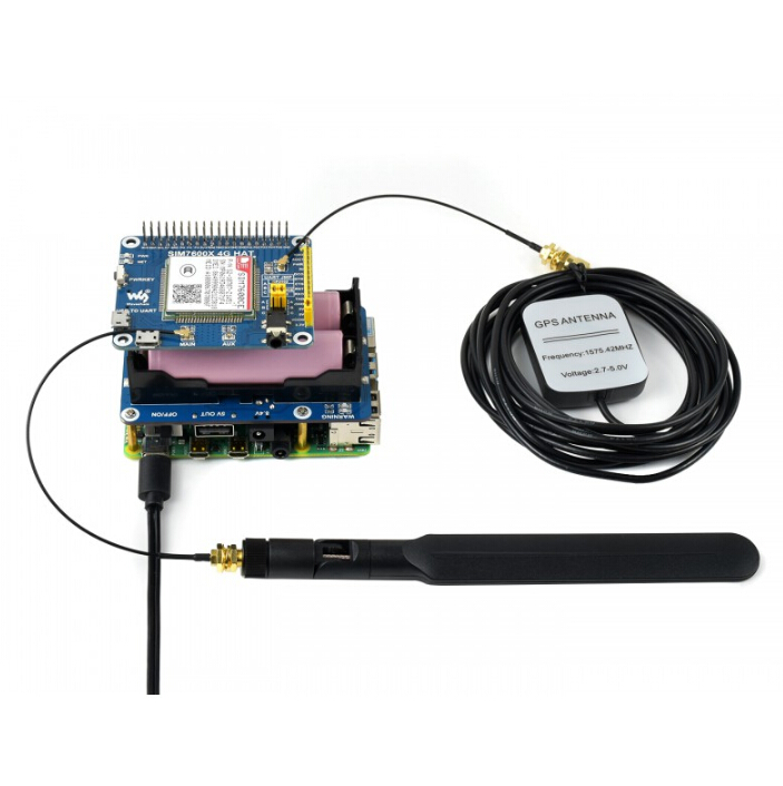 Raspberry Pi 4B/3B için Wavesh - Raspberry Pi Uninterrupted Power Supply Ups 18650 incelemesi ve fiyatı